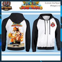 Áo khoác One Piece Ace K12, Áo khoác hoodie Anime Manga One Portgas D Ace Unisex Nam Nữ