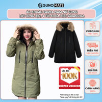 Áo Khoác Parka Nam Nữ GUNO Dư Xịn Lót Lông Cao Cấp Thời Trang 4 Túi Khoá Trước SP5 Jacket 24DANU166