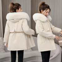 Áo Khoác Parka nữ hàng QC có lót lông giữ nhiệt