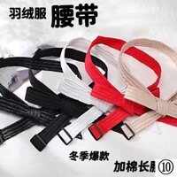 Áo Khoác Phao Cột Dây Eo Chất Liệu Cotton Thời Trang Cho Nữ