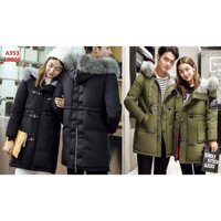 Áo khoác phao dáng dài nam Korea