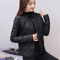 Áo Khoác Phao Đệm Dày Dặn Dáng Ngắn Thời Trang Mùa Đông Hàn Quốc 2021 Cho Nữ