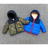Áo khoác phao Gap 2 mặt lông - 2 màu