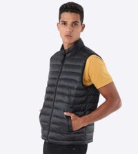 Áo khoác phao gile Aéropostale Remixed Down Đen cao cấp xuất khẩu