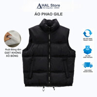 Áo Khoác Phao Gile Nam Nữ Có Túi Sườn, Áo Khoác Phao Cao Cổ, Ấm Áp - AKPGL01 HAL Store