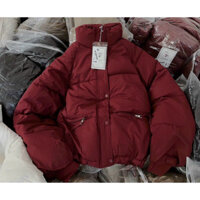 Áo Khoác Phao Khoá Ngang