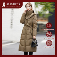 Áo Khoác Phao Lông Vũ Dáng Dài Ấm Mùa Đông AK36 - Hàng Quảng Châu Cao Cấp