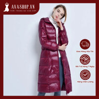 Áo Khoác Phao Lông Vũ Dáng Dài Phong Cách Châu Âu AK199 - Hàng Quảng Châu Cao Cấp