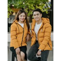 Áo Khoác Phao Lông Vũ Nam Nữ Màu Vàng