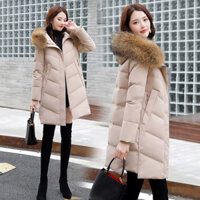 Áo khoác phao lông vũ nữ mũ lông
