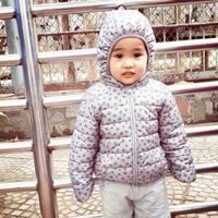 Áo khoác phao lót bông siêu ấm cho bé