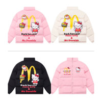 Áo khoác phao McDonald's thời trang dành cho nữ - Áo khoác phao ấm áp Hello Kitty dễ thương dành cho nữ trong mùa đông