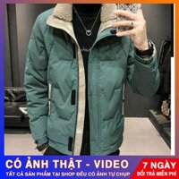Áo KHoác Phao Nam Áo Phao Nam Lót Lông Phong Cách Hàn Quốc