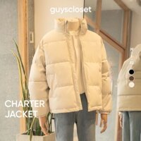 Áo Khoác Phao Nam GUY's Closet Charter Jacket - Áo Phao Da 3 Lớp Siêu Dày, Chống Gió, Hàn Quốc