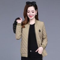 Áo khoác phao ngắn khóa kéo thời trang thu đông phong cách Hàn Quốc, phù hợp đi chơi đi làm NOT036 (Kaki)                          - 37684507                                                       Yêu thích