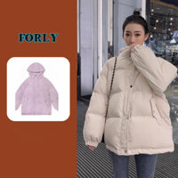 Áo Khoác Phao Nữ Có Mũ Forgirstudio Áo Đại Hàn Siêu Ấm Dáng Rộng T059