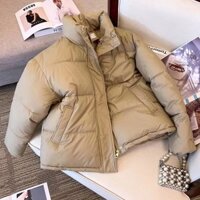 áo khoác phao nữ dáng ngắn croptop 2023 dáng dài hàn quốc tay dài bigsize cổ lông béo basic unisex Áo Bông mẫu mới Áo phao kiểu Tây thời trang cổ đứng dáng người nhỏ dày dặn rộng rãi phong cách Hàn Quốc mẫu ngắn cho nữ áo khoác thời trang