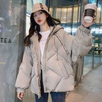 áo khoác phao nữ dáng ngắn croptop 2023 dáng dài hàn quốc tay dài bigsize béo có mũ 2in1 Áo phao oversize Áo Bông Lông Vũ mẫu ngắn Áo Bông Áo Bông Áo bông mùa đông mẫu nữ