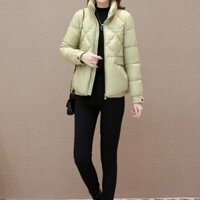 áo khoác phao nữ dáng ngắn croptop 2023 dáng dài hàn quốc tay dài bigsize bé gái bé gái size đại Áo khoác đệm bông lông vũ mẫu mới thời trang mùa đông Áo khoác đệm bông dáng ngắn cổ đứng áo khoác ấm