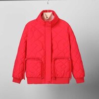 áo khoác phao nữ dáng ngắn croptop 2023 dáng dài hàn quốc tay dài bigsize béo có mũ có mũ Áo khoác Bông Lông Vũ mẫu ngắn nhẹ kẻ ô kim cương Áo khoác bông giữ ấm cổ đứng phong cách Hàn Quốc mẫu mới mùa đông cho nữ