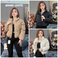 Áo khoác phao nữ nỉ nhung cao cấp đủ mầu