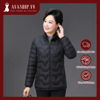 Áo Khoác Phao Nữ Trung Niên Cho Mẹ Thon Gọn AK11 - Hàng Quảng Châu Cao Cấp