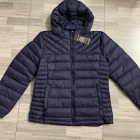 áo khoác phao nữ trung niên ẢNH THẬT - Xanh tím than,2xl