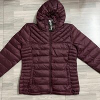 áo khoác phao nữ trung niên ẢNH THẬT - Đỏ đô,Xl