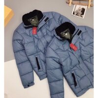 áo khoác phao siêu nhẹ cổ lót lông