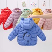 Áo khoác phao siêu nhẹ dày ấm phong cách Hàn Quốc cho bé trai bé gái Hàng Quảng Châu AD11