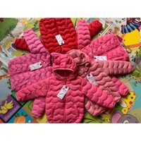 áo khoác phao tai gấu cao cấp cho bé gái 15-25kg