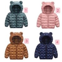 Áo khoác phao tai gấu cho bé