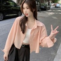 Áo khoác phù hợp cho mọi trận đấu✨Áo Sơ Mi Dài Tay Top Mùa Hè Chống Nắng Rời Nữ 2024 Trận Đấu Bên Ngoài 25.4.2 Shop Áo Cardigan Ngắn Nhỏ 71RG