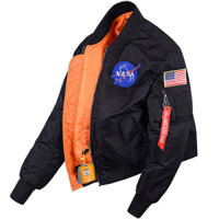 Áo khoác Pilot Nasa cao cấp lót bông, áo khoác lính ARM-1270B - ĐEN - L