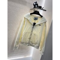 Áo khoác Prada blouson Re-Nylon có mũ trùm đầu nhẹ