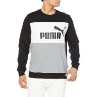 Áo Khoác Puma Chính hãng - ESS + BLOCK Crew - Đen/Trắng | JapanSport 849561-01