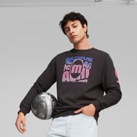 Áo Khoác Puma Nam Chính Hãng - Puma ACM FtblCore Graphic Crew Sweatshirt - Màu Đen | JapanSport 772315-11