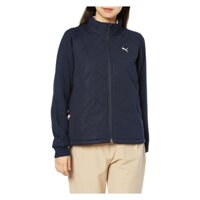 Áo Khoác Puma Nữ Chính Hãng - Golf W Hyper Stretch PGW Logo FZ Combi BZ - Màu Xanh | JapanSport 624968-01