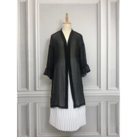 Áo khoác QCCC hàng hiệu chính hãng thời trang nữ N90 màu đen freesize secondhand thanh lý ký gửi