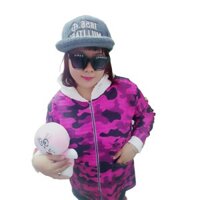 áo khoác rằn ri BURIN hồng bigsize