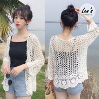 Áo Khoác Ren Mỏng Đi Biển, Áo Khoác Ren Hoa Khoác Nhẹ