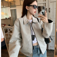 Áo khoác rộng dáng ngắn có thể mặc 2 mặt, áo khoác nữ hàng  nhà Oanhdilys(video chính chủ)