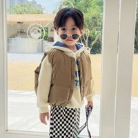 Áo Khoác Sát Nách Ấm Áp Thời Trang Thu Đông Cho Bé 1-6 Tuổi