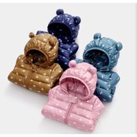 Áo khoác siêu nhẹ cho Bé - Áo phao tai gấu Quảng Châu