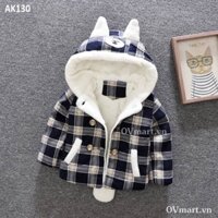 ÁO KHOÁC SỌC CARO CHO BÉ
