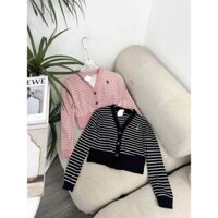 Áo Khoác Spao Sọc Thêu Gấu 2M