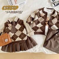 Áo Khoác sweater Dệt Kim Thời Trang Mùa Xuân Cho Bé Trai Gái 1-7 Tuổi < 11.18