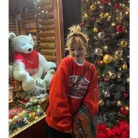 ÁO khoác SWEATER ĐỎ Chất nỉ ngoại siêu hot