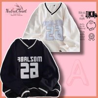 Áo khoác sweater nỉ ngoại viền cổ unisex ulzzang nam nữ - Trắng,<65kg