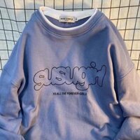 Áo khoác Sweater nỉ SUSU.GIRL Cute Áo khoác nỉ phong cách Hàn Quốc Unisex - Life Unisex - Xanh